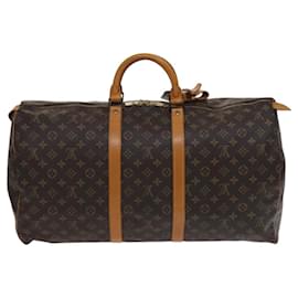 Louis Vuitton-LOUIS VUITTON Monogram Keepall 55 Boston Bag M41424 LV Auth EC121-Monogram