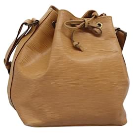 Louis Vuitton-LOUIS VUITTON Epi Petit Noe Shoulder Bag Beige M44106 LV Auth 114963-Beige