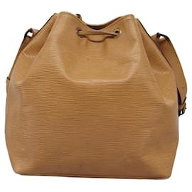 Louis Vuitton-LOUIS VUITTON Epi Petit Noe Shoulder Bag Beige M44106 LV Auth 114963-Beige