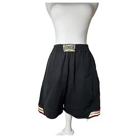 Bermudas de lona vintage Jean Paul Gaultier 38/M Marinho Azul marinho