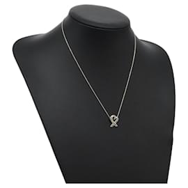 Autre Marque-TIFFANY&Co. Loving Heart Necklace Ag925 Silver Auth am7907-Silvery