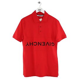 Givenchy Polo in cotone rosso Rosso