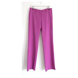 Magda Butrym-Magda Butrym Loose Tailored Trousers Violet Pink-Pink