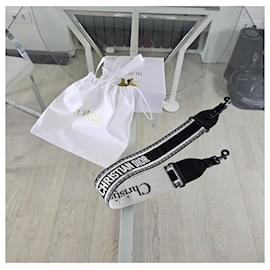 Dior-Dior shoulder strap-Black,White