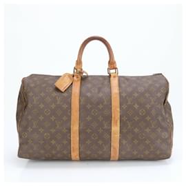 Louis Vuitton-Louis Vuitton Monogram Keepall 50 M41426 Boston Bag-Brown