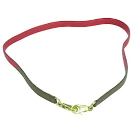 Hermès-Hermes Red Leather Shoulder Strap-Red
