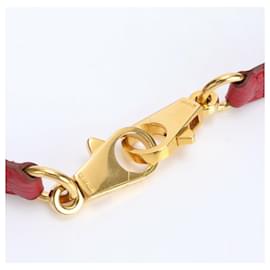 Hermès-Hermes Red Leather Shoulder Strap-Red
