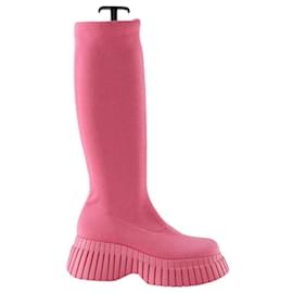 Autre Marque-Pink boots-Pink