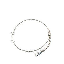 Saint Laurent Silberne Metall Charm-Armband Silber
