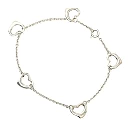 Tiffany & Co-Pulseira de corrente em forma de coração 5P Tiffany em prata 925-Outro