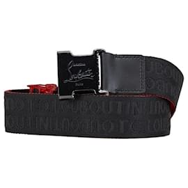 Christian Louboutin-Christian Louboutin LOUBICLIC Belt-Black,Red