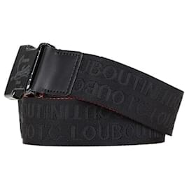 Christian Louboutin-Christian Louboutin LOUBICLIC Belt-Black,Red