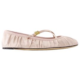 Dolce & Gabbana Ballerinas - Dolce&Gabbana - Satin - Neutral White
