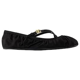 Dolce & Gabbana-Ballerinas - Dolce&Gabbana - Satin - Black-Black
