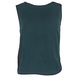 Blusa sem mangas Sandro em viscose verde Verde