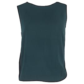 Sandro-Sandro Sleeveless Blouse in Green Viscose-Green