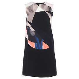 Vestido mini sem mangas Victoria Beckham em viscose multicolorida Multicor