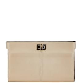 Fendi-Fendi Peekaboo Long Wallet-Beige