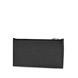 Saint Laurent-Saint Laurent Black Leather Card Case-Black