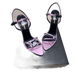 Yves Saint Laurent Sandalha Clara 110 Roxo