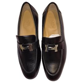Hermès-Hermès Paris Loafers-Black