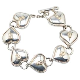 Tiffany & Co-Pulseira charm de coração com fecho Tiffany-Outro