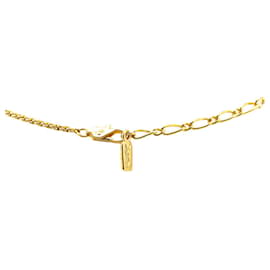 Yves Saint Laurent-Yves Saint Laurent Heart Motif Necklace-Golden