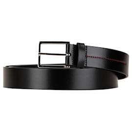 Christian Dior-Christian Dior Black Leather Men's Belt-Black