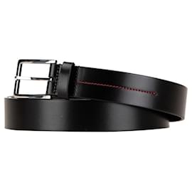 Christian Dior-Christian Dior Black Leather Men's Belt-Black