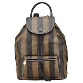 Fendi-Fendi Pecan Backpack-Brown,Black