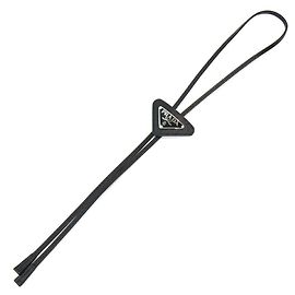 Prada Bolo Tie in Black Saffiano Leather Black