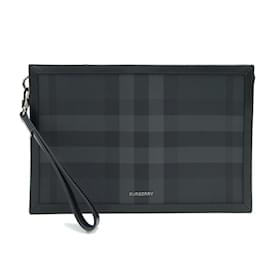 Burberry-Burberry Clutch Bag-Brown,Black