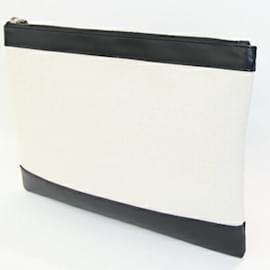 Balenciaga-Balenciaga Clutch Bag-Black,Cream