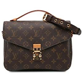 Louis Vuitton-Louis Vuitton Brown Monogram Pochette Metis-Brown