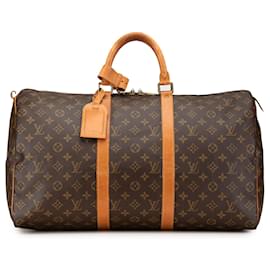 Louis Vuitton-Louis Vuitton Brown Monogram Keepall 50-Brown