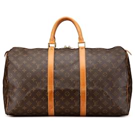 Louis Vuitton-Louis Vuitton Brown Monogram Keepall 50-Brown