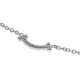 Tiffany & Co-Pulseira Mini Diamante Tiffany T Smile em Ouro Branco 18K-Outro