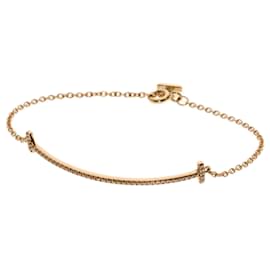 Tiffany & Co-Pulseira de diamante Tiffany T Smile Small em ouro rosa 18K-Outro