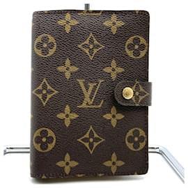Louis Vuitton-Louis Vuitton R20005 Agenda PM Notebook Cover-Brown