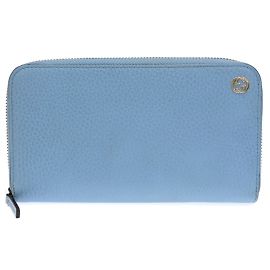 Gucci Interlocking G Long Wallet Light blue