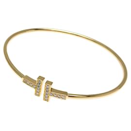 Tiffany & Co-Pulseira feminina de fio de diamante T Tiffany 0,24 ct-Outro