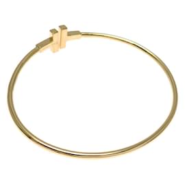 Tiffany & Co-Pulseira feminina de fio de diamante T Tiffany 0,24 ct-Outro