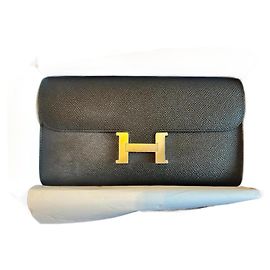 Hermès Constance To Go Black Leather Handbag Black