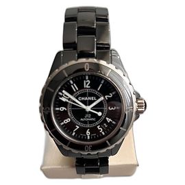Chanel J12 Automatic Black Ceramic Watch 38mm Black