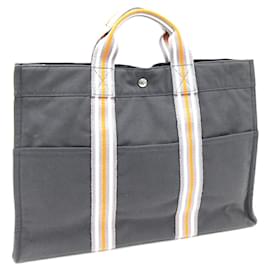Hermès-Sac tote Fourre Tout Hermes-Marron,Orange