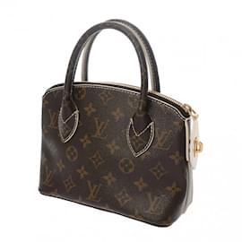 Louis Vuitton-Louis Vuitton Shiny Monogram Lockit BB Handbag-Brown