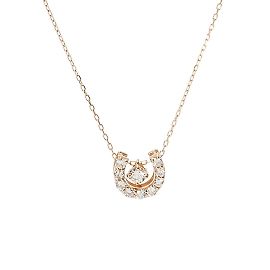 Céline CELINE Horseshoe Diamond Necklace in 18K Pink Gold Other