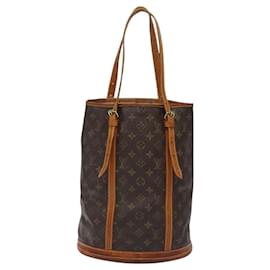 Louis Vuitton-LOUIS VUITTON Monogram Bucket GM Shoulder Bag M42236 LV Auth BD202-Monogram