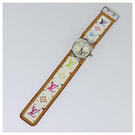 Louis Vuitton-LOUIS VUITTON Monogram Multicolor Watches 109/500 White LV Auth 115748A-White