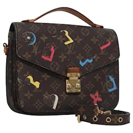 Louis Vuitton-LOUIS VUITTON Monogram Lovelock Pochette Metis Hand Bag 2way M44366 Auth 114916-Monogram